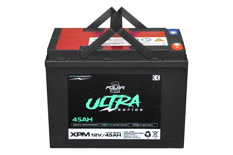 Polar Bär Ultra Serie XPM 12V 45Ah wartungsfrei AGM Akku Powerbatterie